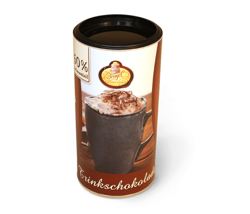 Schokoladenpulver aus 50% Kakao – Confiserie Dengel