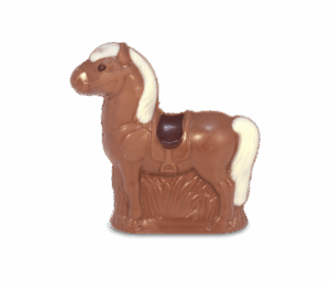 Pferd klein aus Vollmilchschokolade 38%