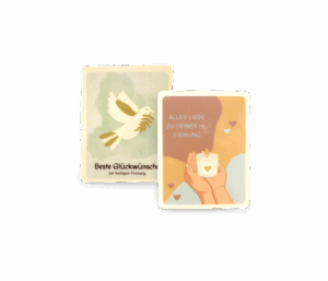 Motiv druck auf Weißer Schokolade "Firmung"