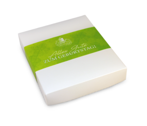 Gemischte Pralinen Geschenkbox 20er „Alles Gute zum Geburtstag!“ in verschiedenen Varianten