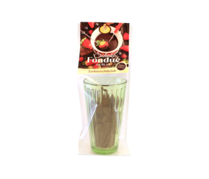 Schoko Fondue im Glas