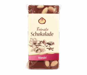 Ganze Mandeln in Vollmilchschokolade