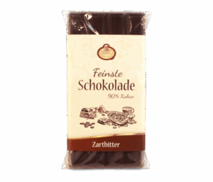 Edle Bitterschokolade mit 90% Kakao