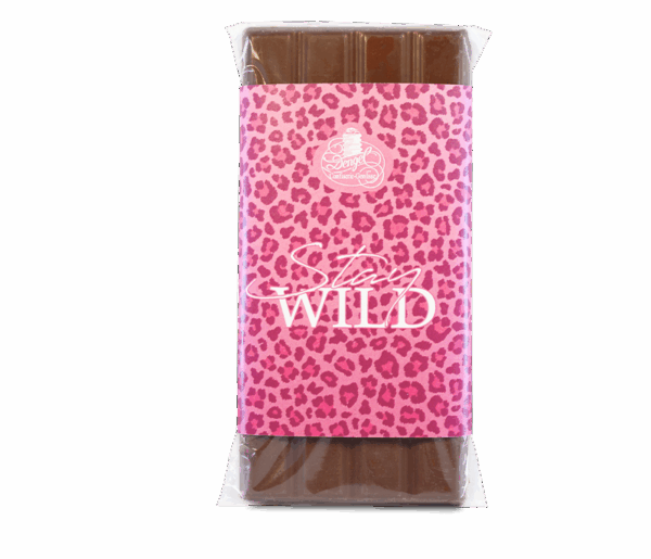 90g-Tafel „Stay wild“ aus Vollmilchschokolade