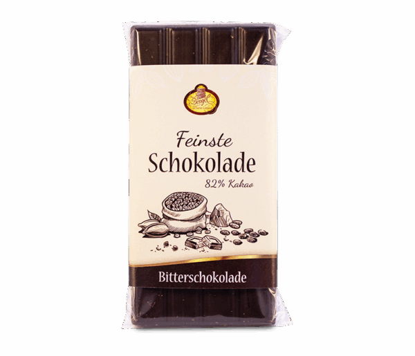 Edle Bitterschokolade mit 82% Kakao