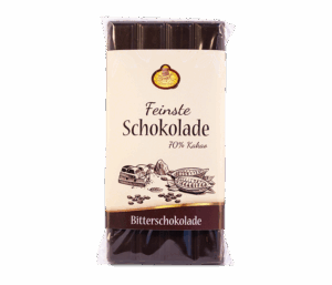 Edle Bitterschokolade mit 70% Kakao