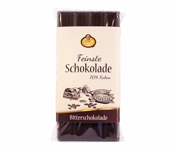 Edle Bitterschokolade mit 70% Kakao