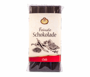 90g-Tafel Chili in Zartbitterschokolade