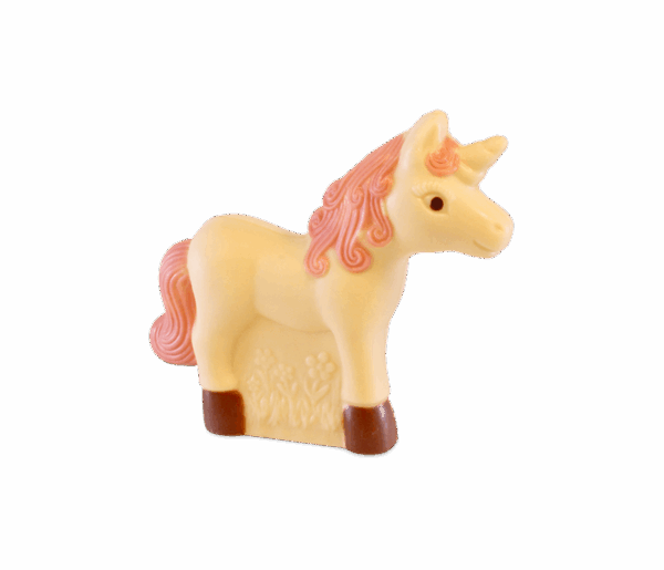 Einhorn aus weißer Schokolade 32%