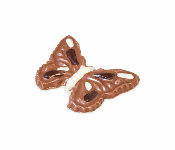 Schmetterling aus Vollmilchschokolade 38%