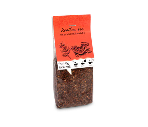 Rooibos Tee mit gerösteten Kakaoschalen