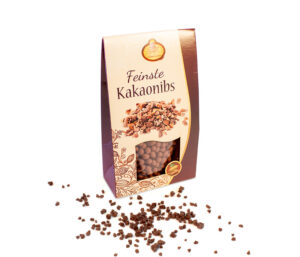 Kakaonibs dragiert mit Schokolade