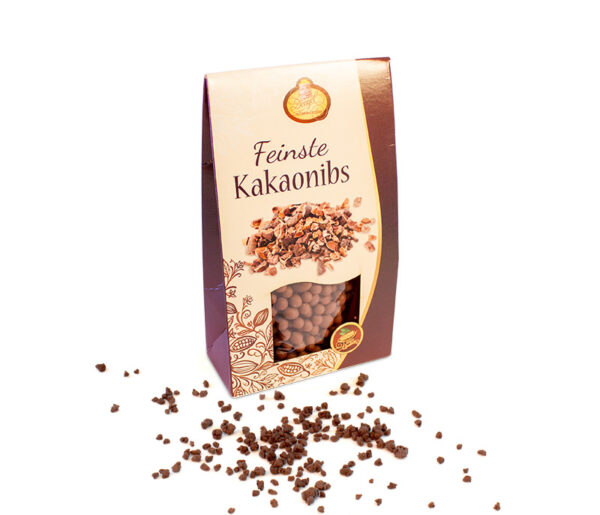 Kakaonibs dragiert mit Schokolade