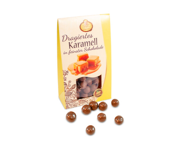Karamell dragiert mit Vollmilchschokolade