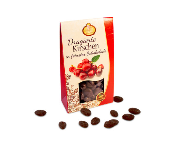 Kirschen dragiert mit Zartbitterschokolade