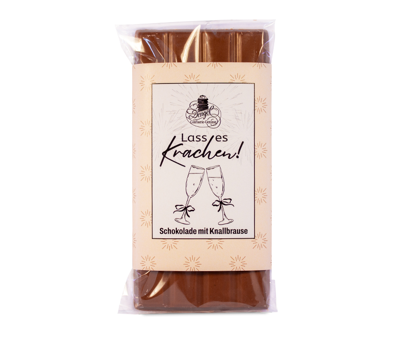 90g-Tafel Vollmilchschokolade mit Knallbrause