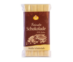 90g-Tafel weiße Schokolade mit 32% Kakao