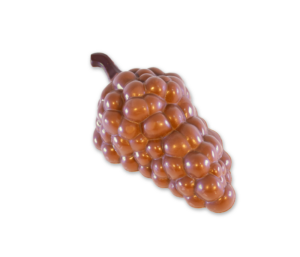 Weintraube aus Vollmilchschokolade, 38% Kakao